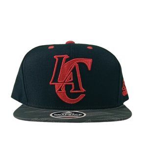 Adidas Snapback NBA Los Angeles Clippers Black with red monogram logo